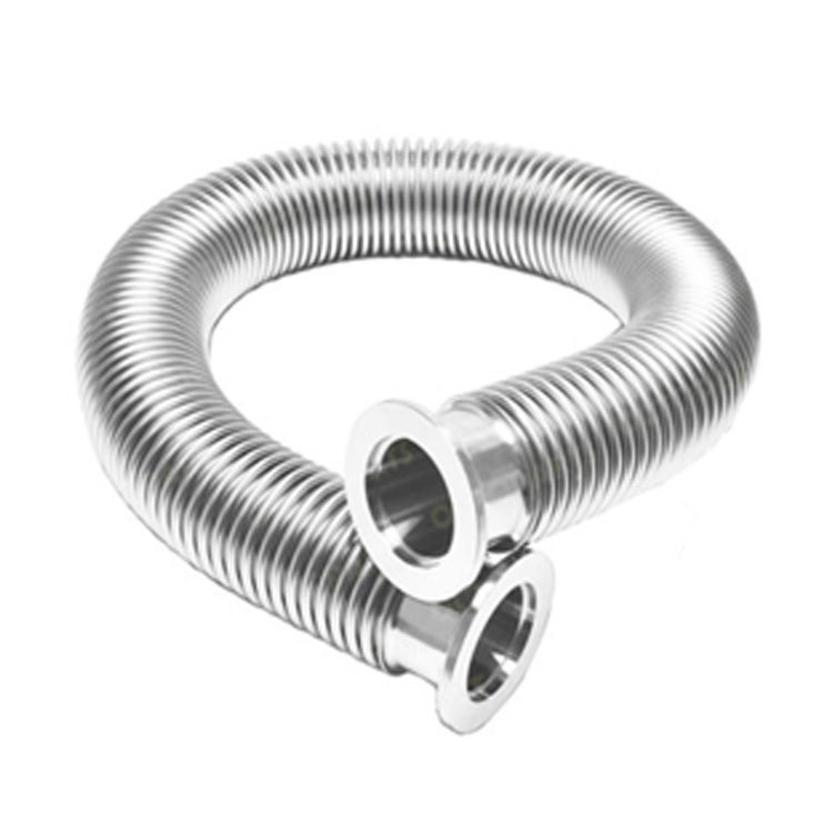 KF flexible bellow hose, SS304 stainless steel, coiled